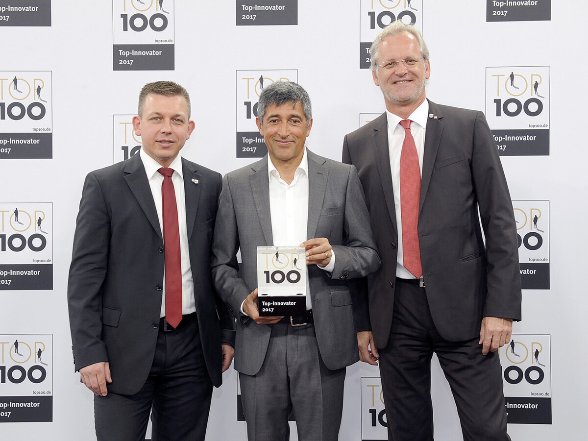 TOP100: Dr. Metz (vedúci centrálnej oblasti), Ranga Yogeshwar a Stefen Walter (prevádzkový riaditeľ)